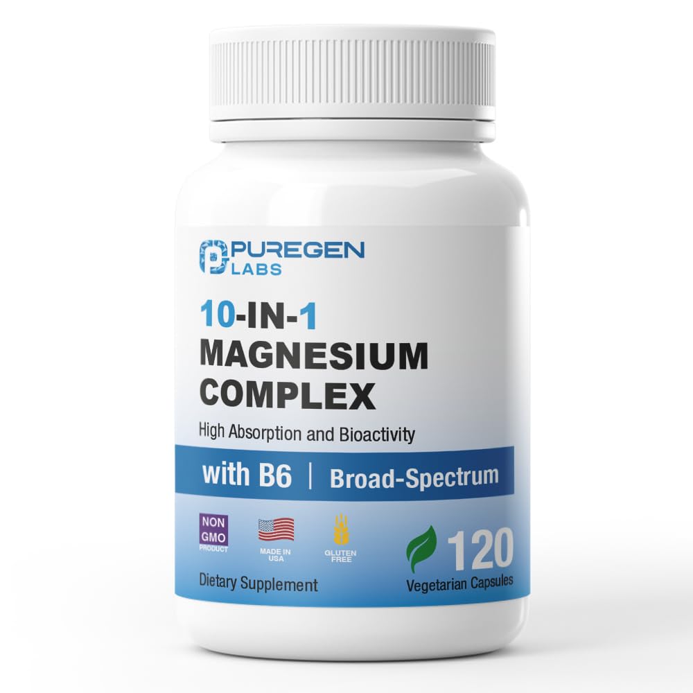 Puregen Labs 10 in 1 Magnesium bottle pour for a convenient daily routine