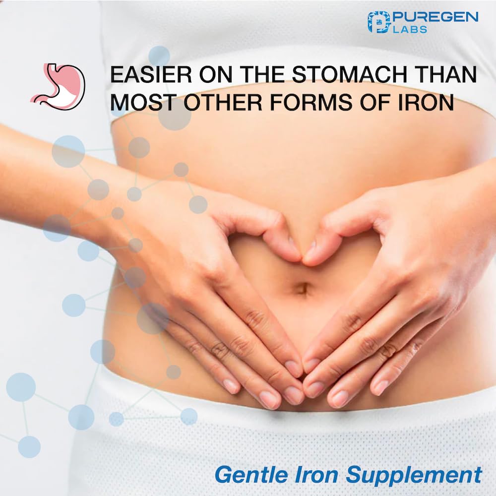 Puregen Labs ferrous gluconate daily-use scene for routine iron support