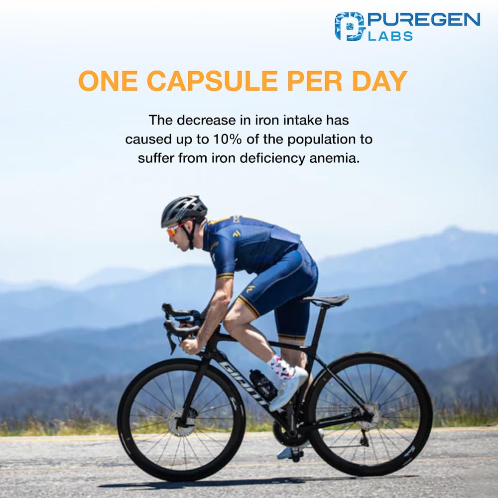 Puregen Labs Ferrous Sulfate label states no artificial colors