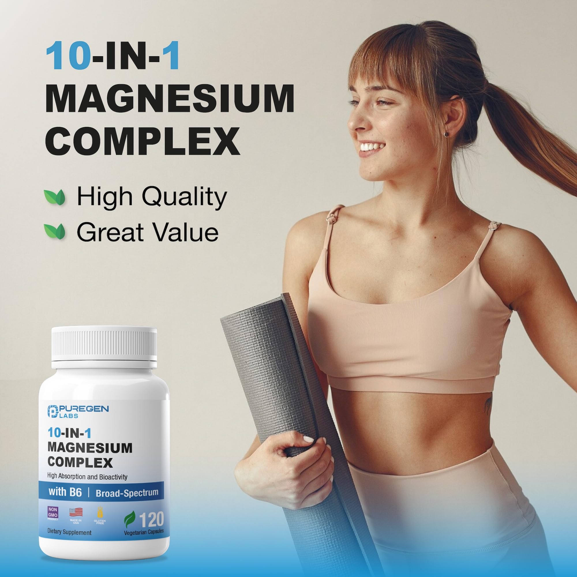Puregen Labs USA-made packaging communicates quality and allergen-free production