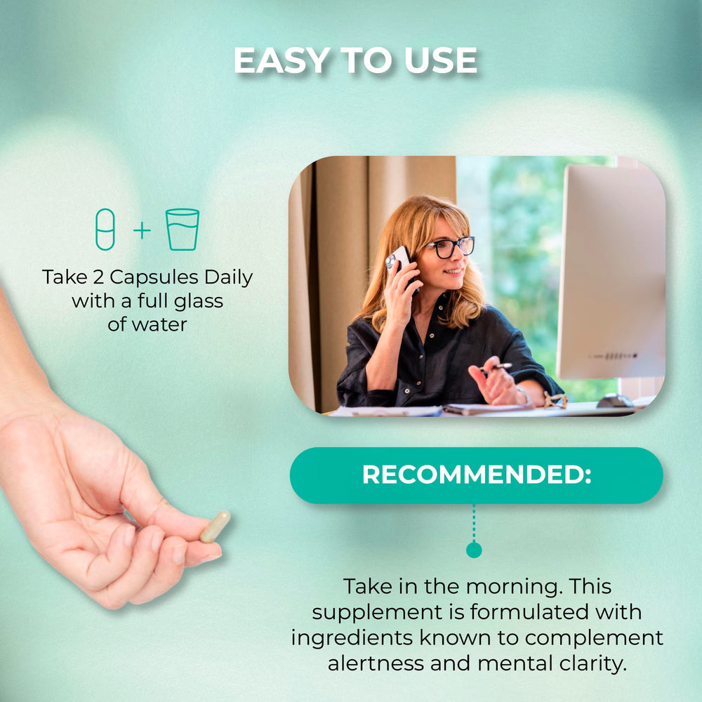 PUREHEALTH RESEARCH Ageless Brain bottle pour demonstrates convenient daily intake