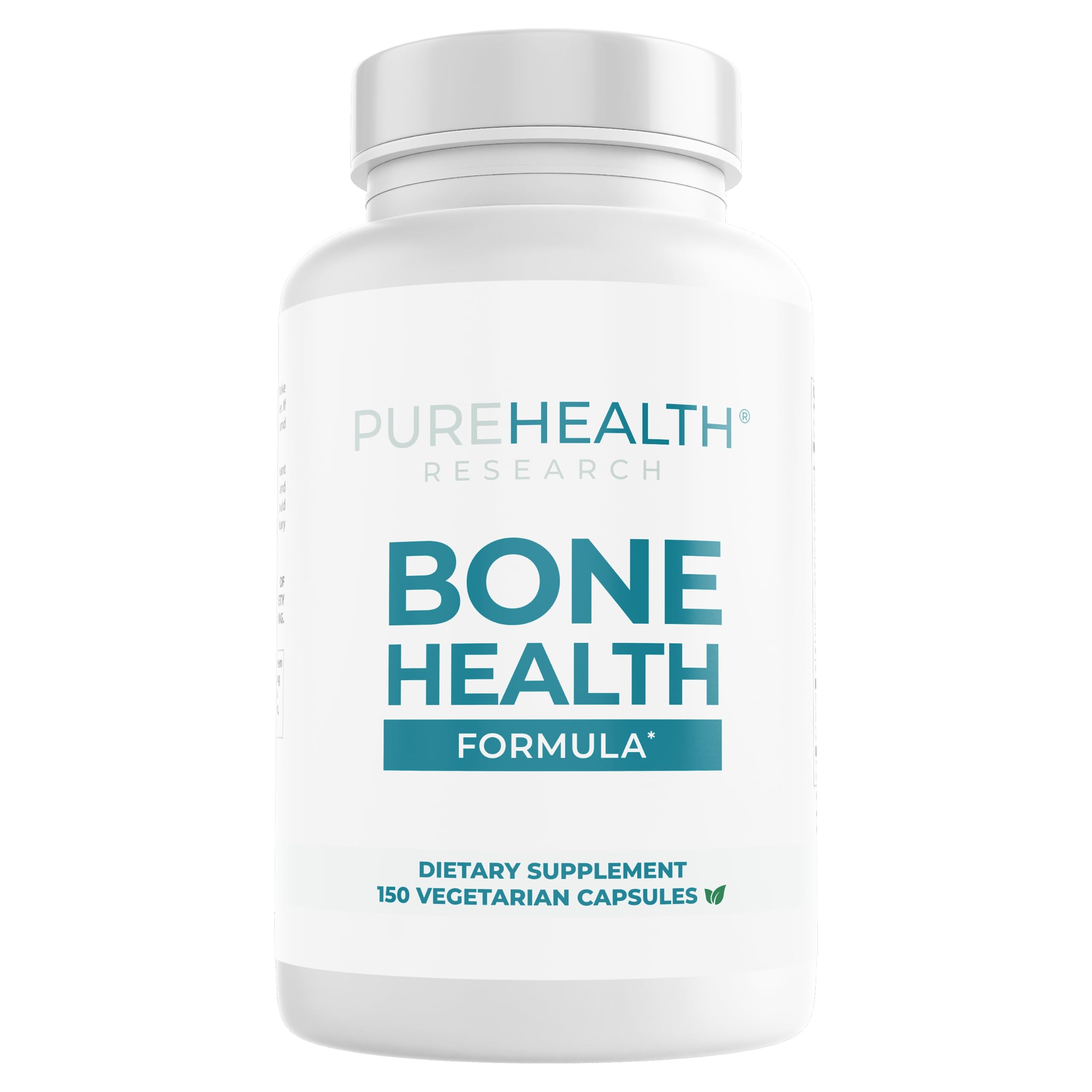 PureHealth Research Bone Health Formula bottle with capsules for daily bone support.