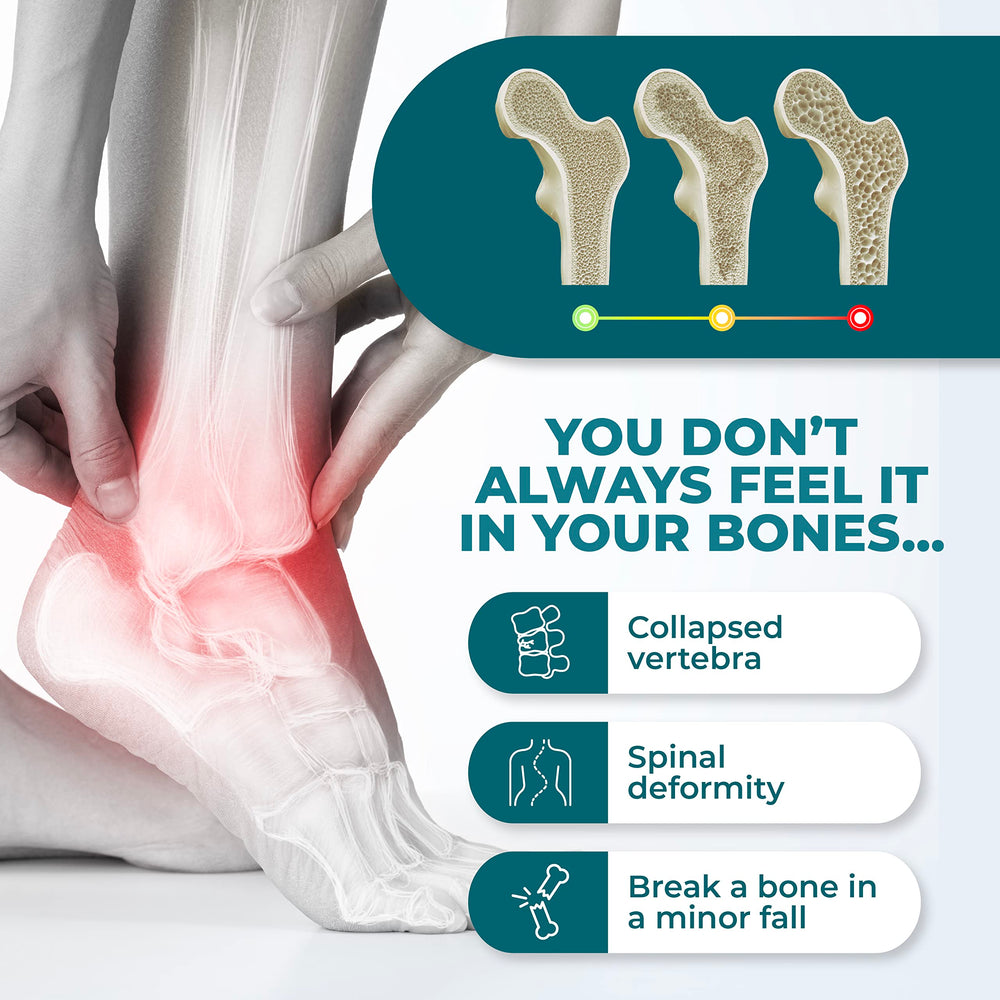 PureHealth Research Bone Health Formula capsules highlighting mineral blend.