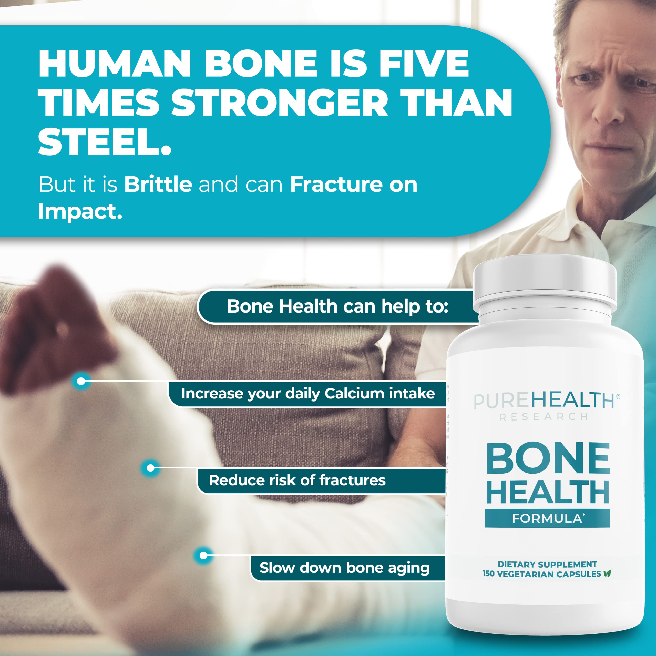 Close look at calcium, magnesium and other minerals in the formula.