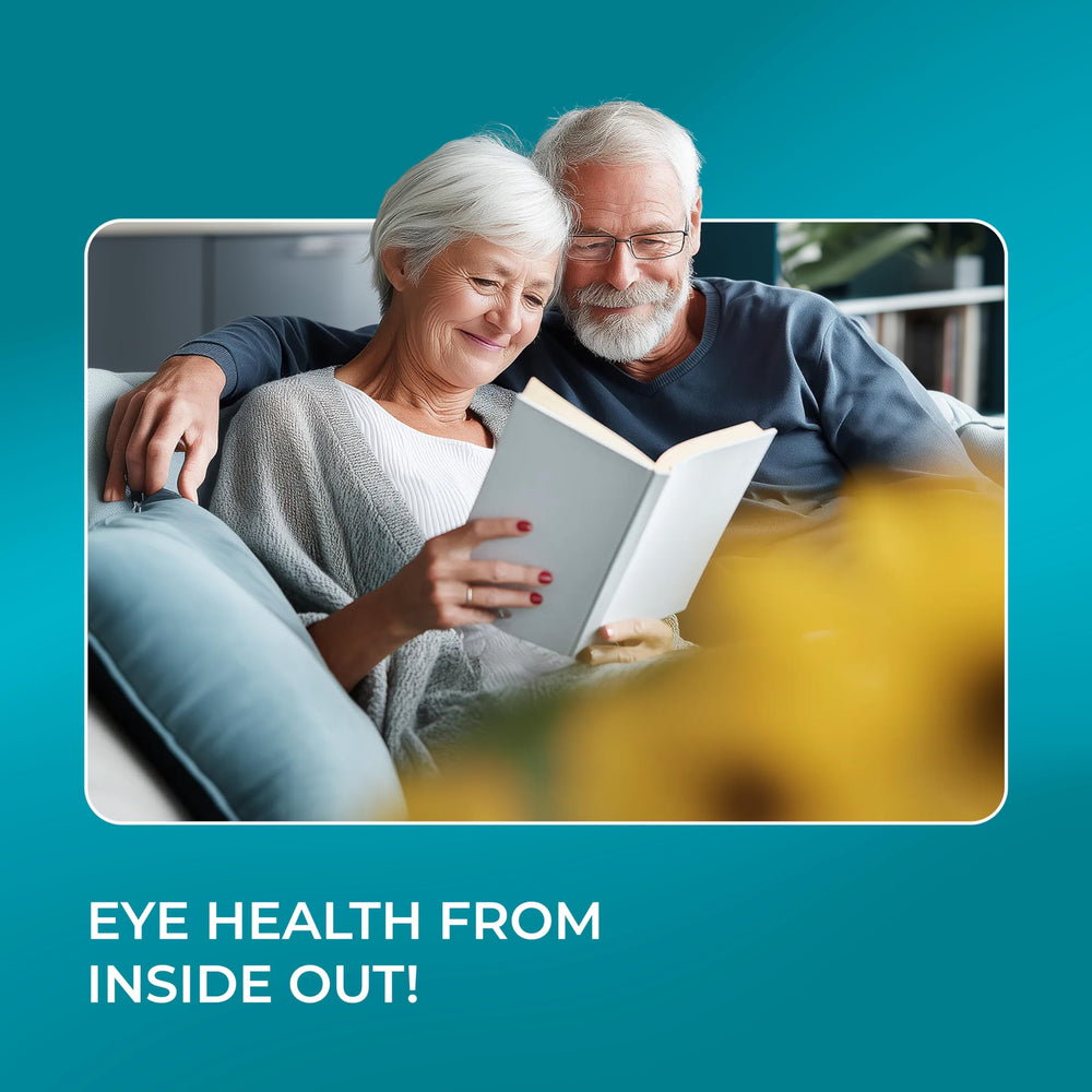 PureHealth Research Complete Vision Formula scene illustrating a daily eye health routine