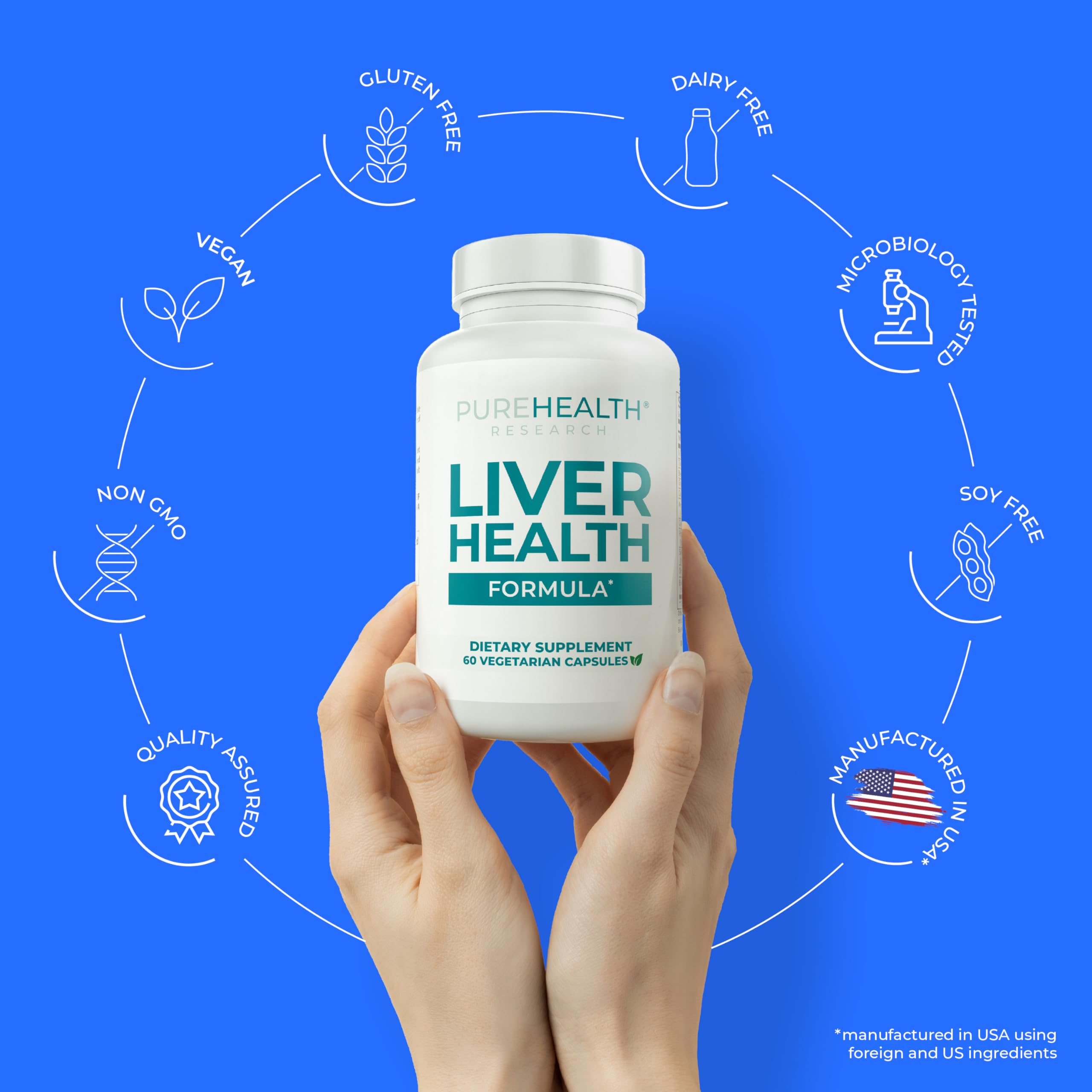 PureHealth Research Liver Health bottle features beet root for liver-friendly nutrients