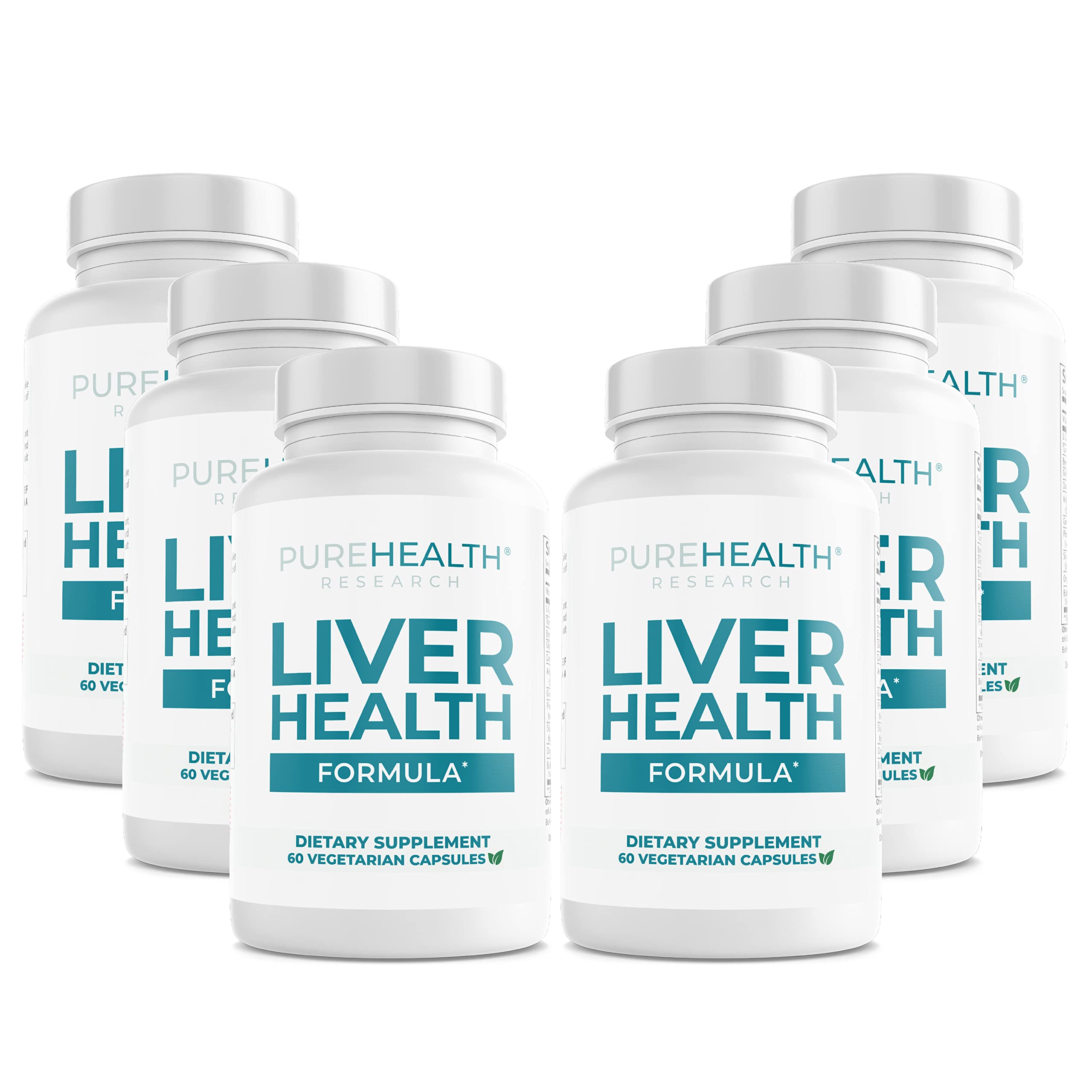 PureHealth Research Liver Health Detox bottle front with clear label for easy reference
