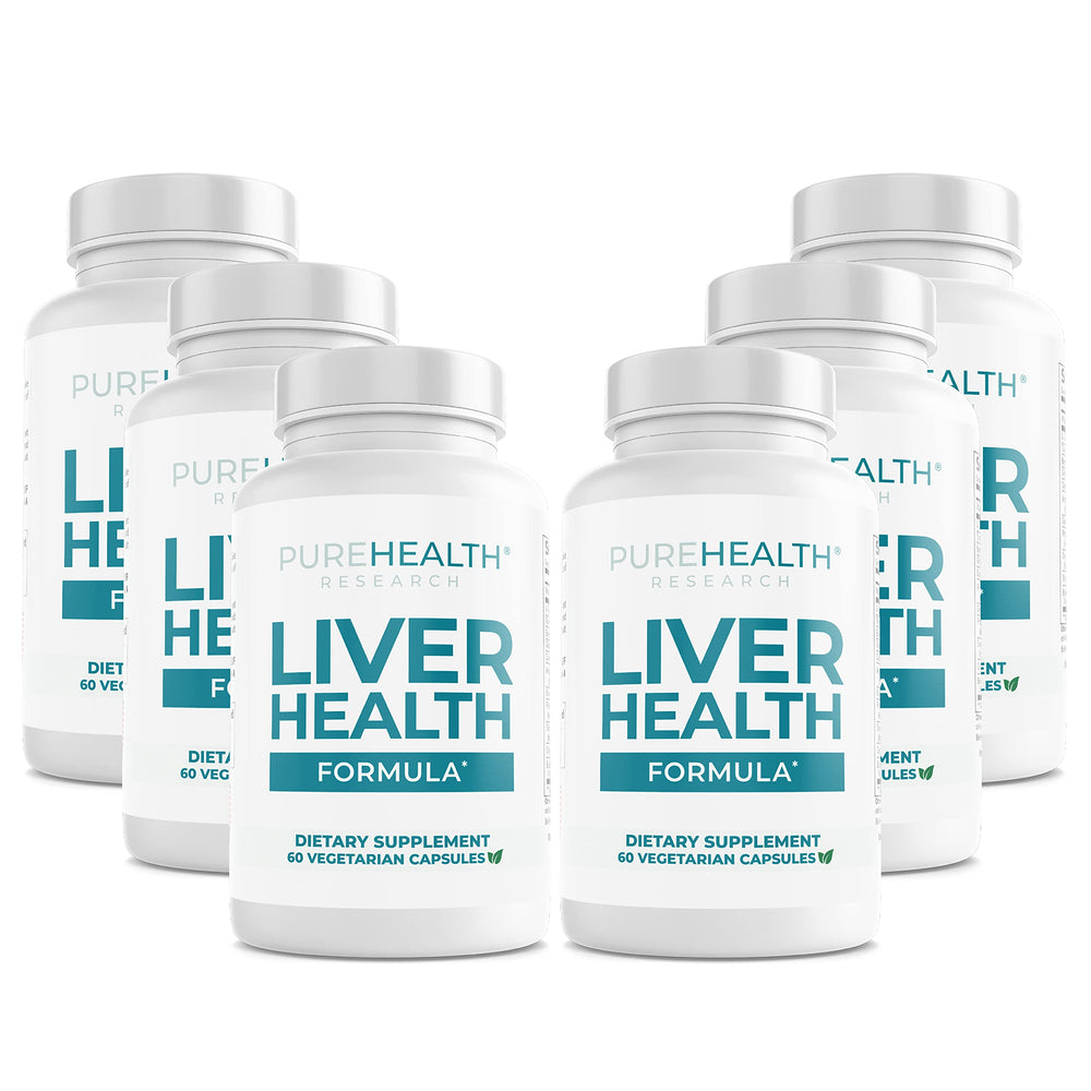 PureHealth Research Liver Health Detox bottle front with clear label for easy reference