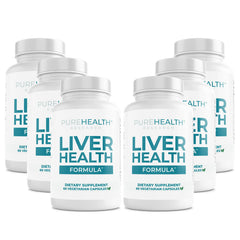 PureHealth Research Liver Health Detox bottle front with clear label for easy reference