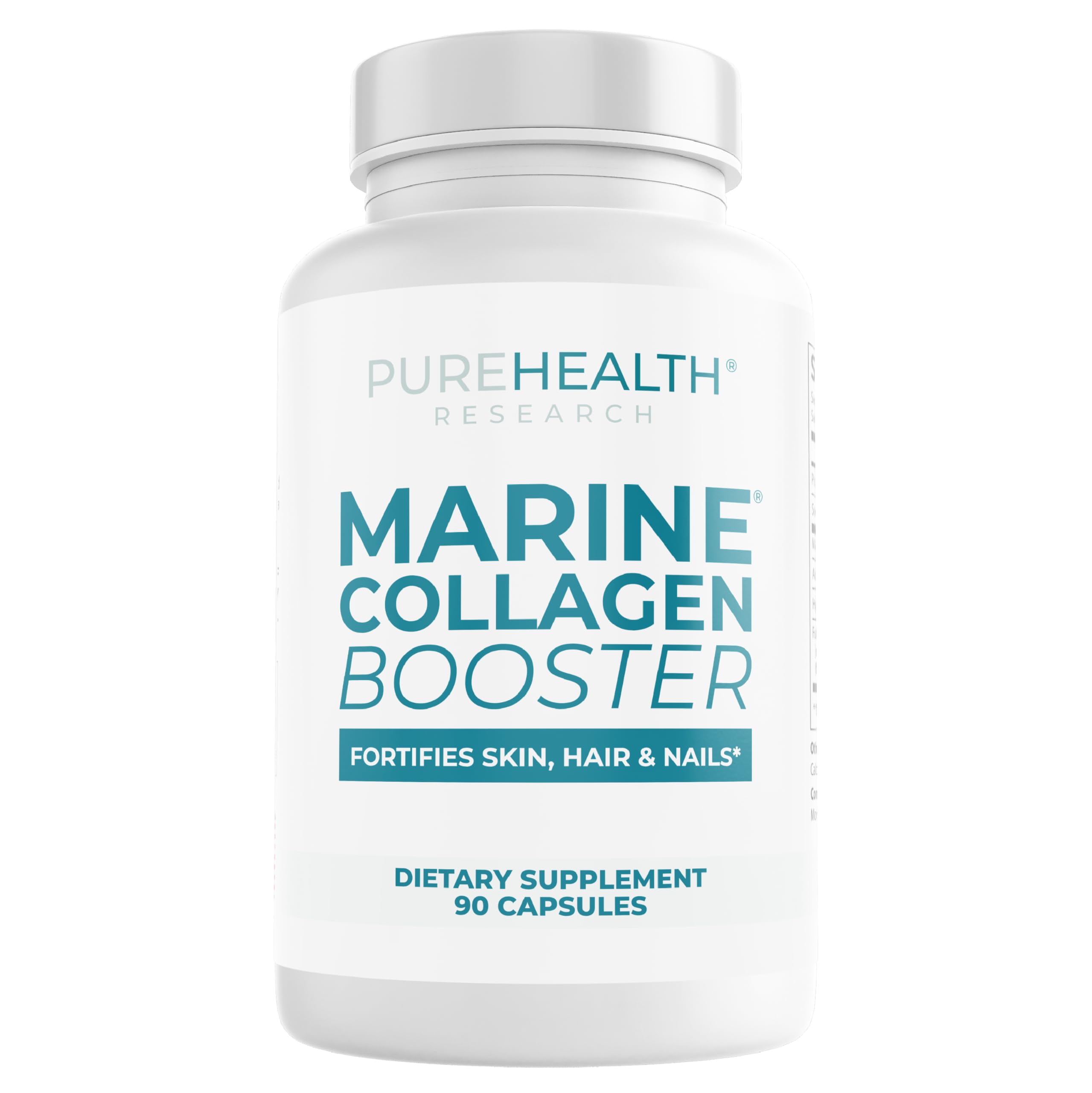 PureHealth Research Marine Collagen bottle demonstrating a premium skin-supporting formula.