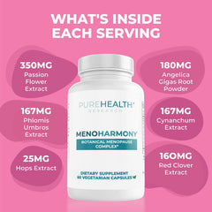 MenoHarmony daily routine pills on a clean surface for easy use.