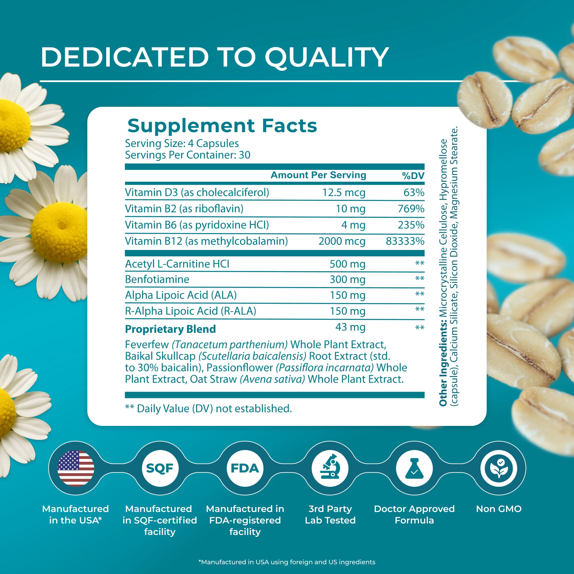 Close-up of PureHealth Research Nerve Regen capsules for easy intake.
