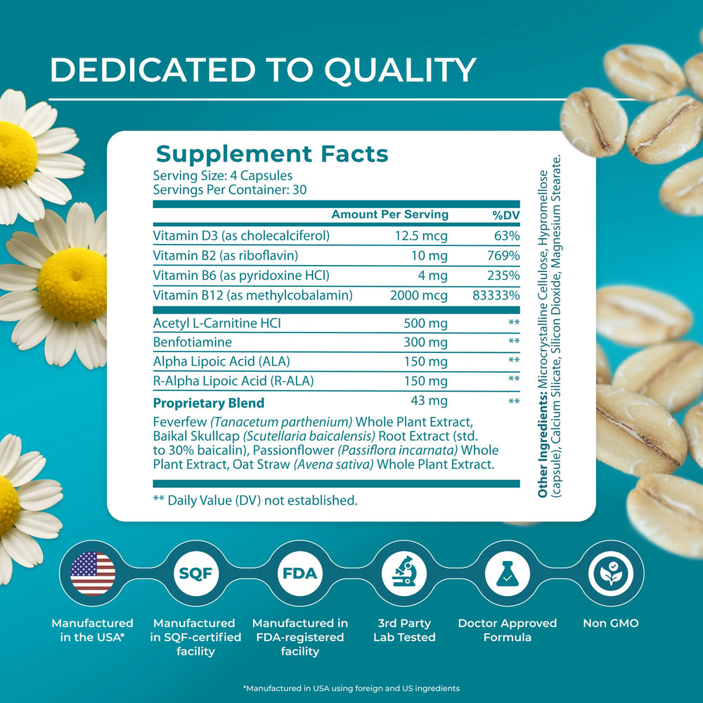 Close-up of PureHealth Research Nerve Regen capsules for easy intake.