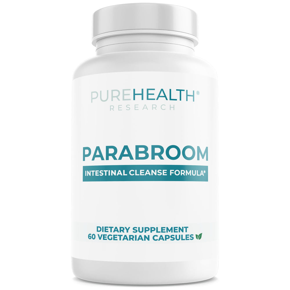 PureHealth Research Parabroom bottle close-up illustrating digestive support.