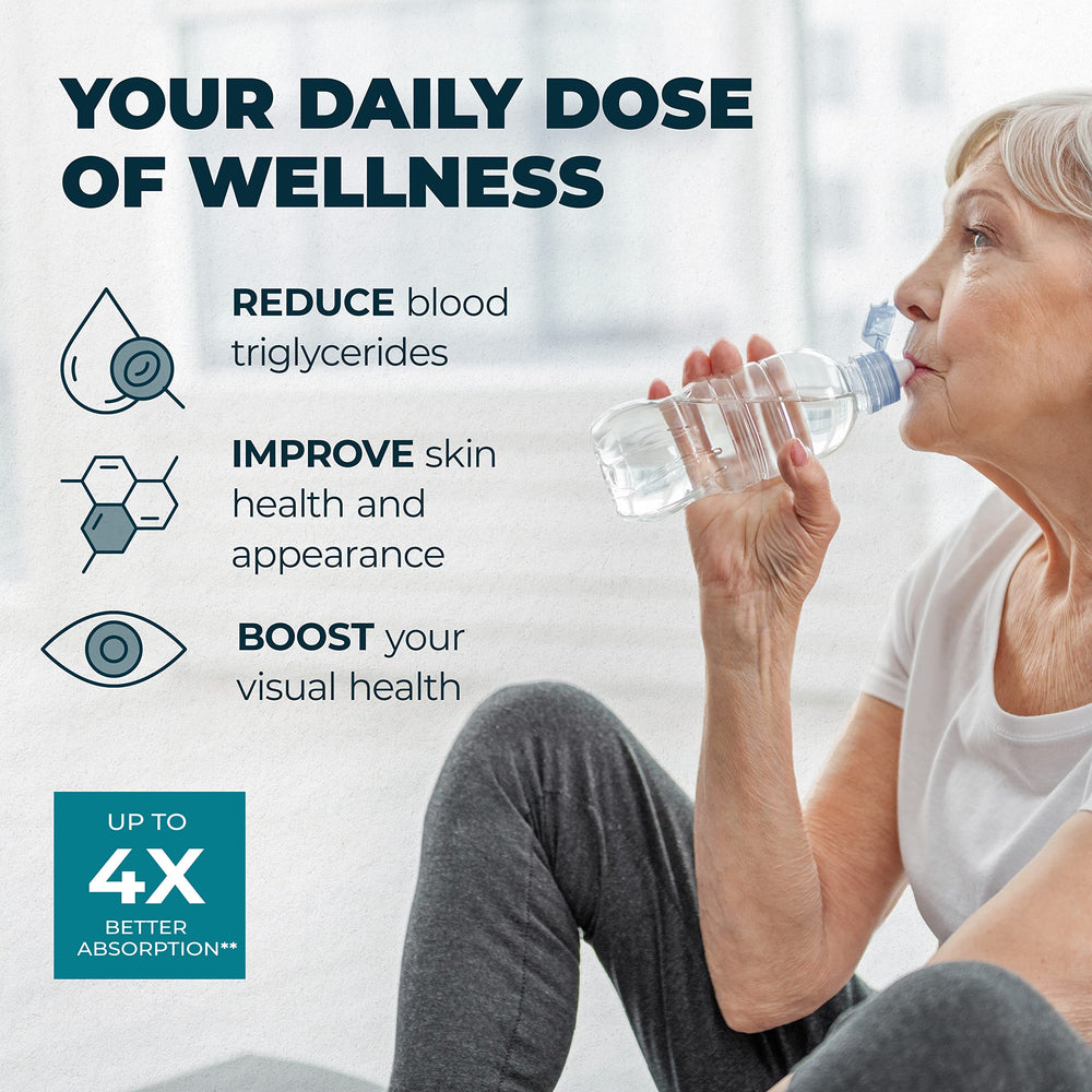 Easy-dispense PUREHEALTH RESEARCH omega-3 softgels