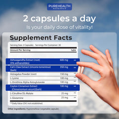 PUREHEALTH RESEARCH Youth Switch-ashwagandha-extract highlights 600 mg for stress-adaptive support