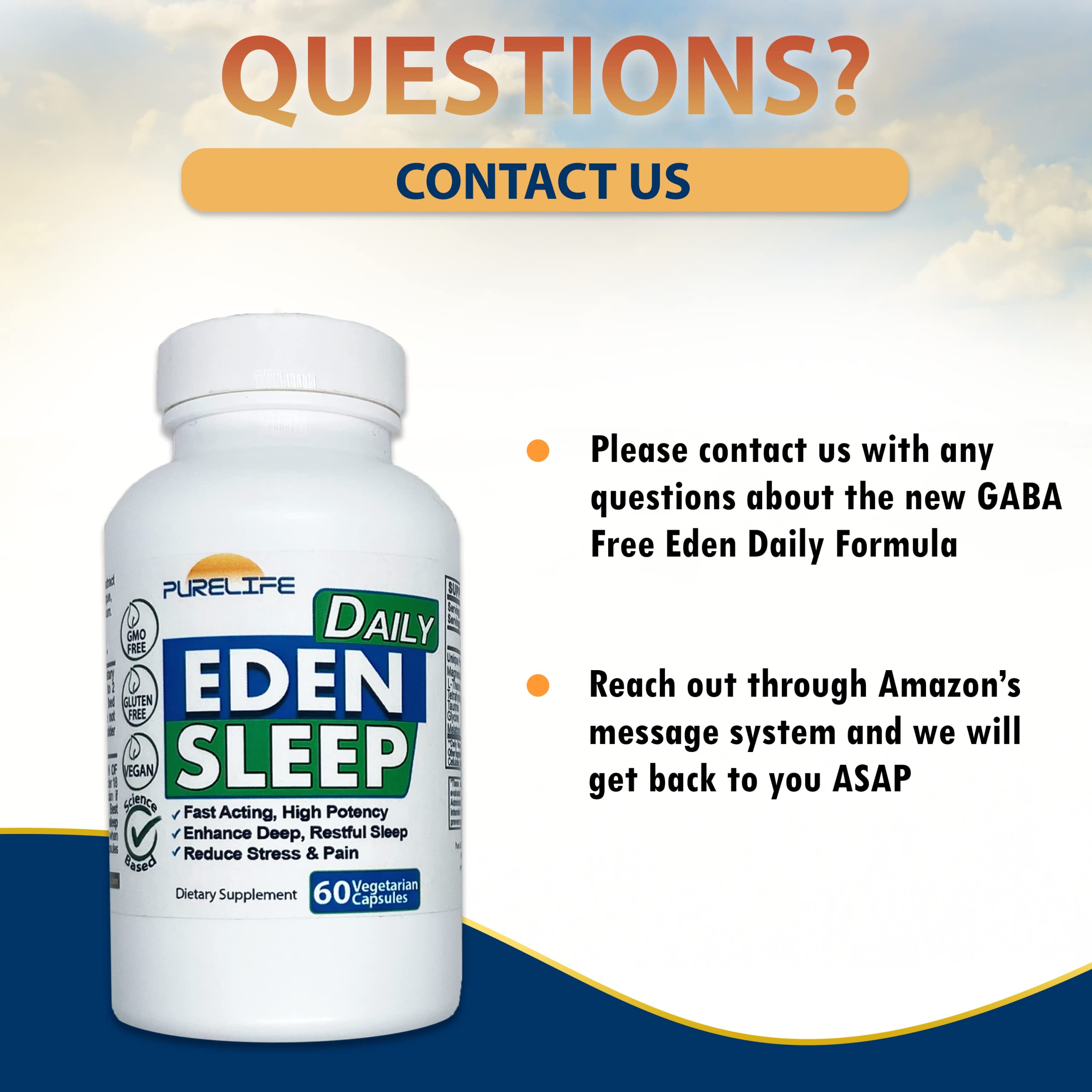PureLife Eden Daily Sleep nighttime routine setup encourages consistent habits.