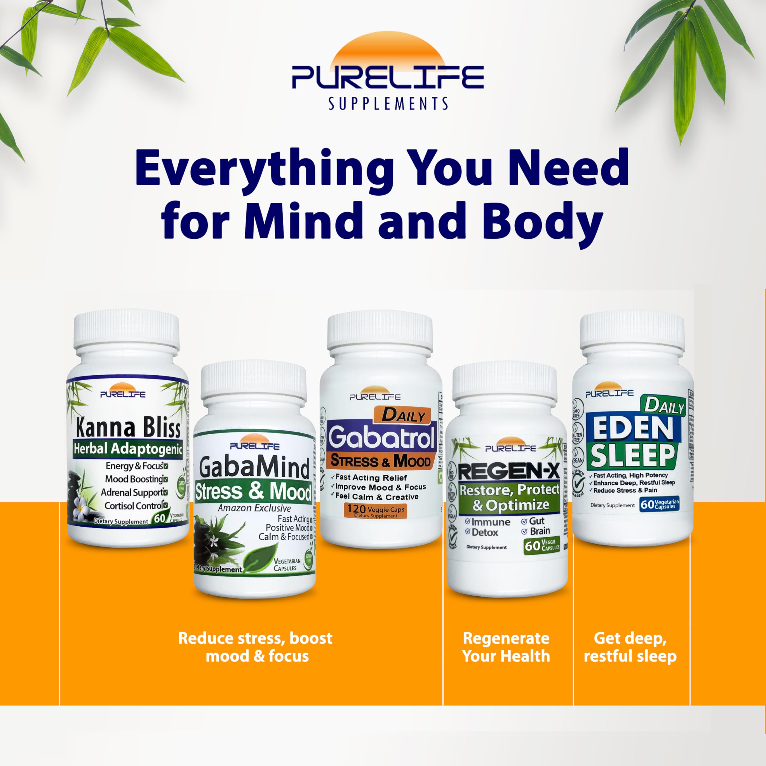 PureLife Eden Daily Sleep quiet mind closeup suggests calmer thoughts.