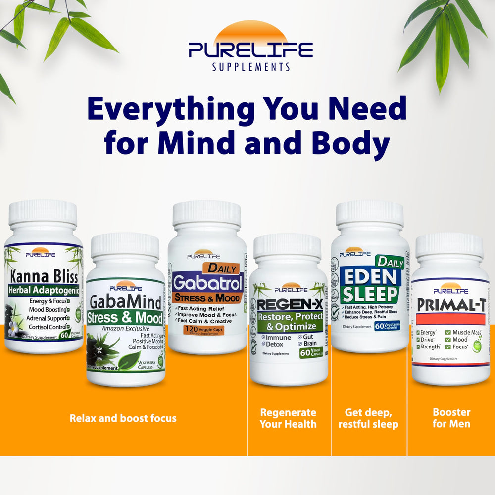 PureLife Kanna Bliss daily dose illustration with simple routine.