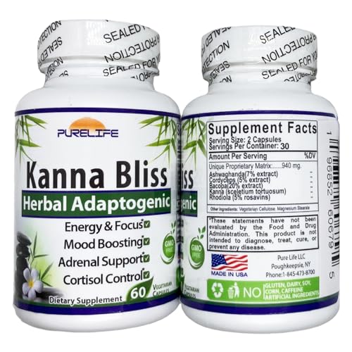 PureLife Kanna Bliss packaging shown for eco-conscious consumers.