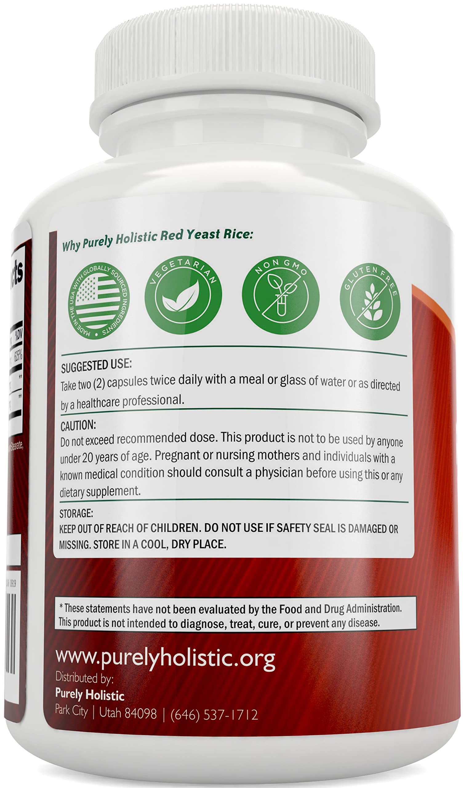 Purely Holistic Flush Free Niacin capsules show flush-free daily use.