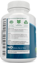 Purely Holistic Magnesium Glycinate tablets closeup showing easy-to-swallow form.