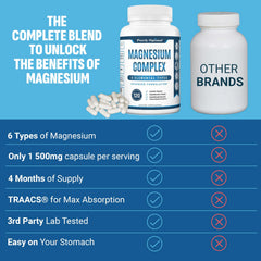 Purely Optimal magnesium complex label packaging emphasizes vegan non-GMO formula