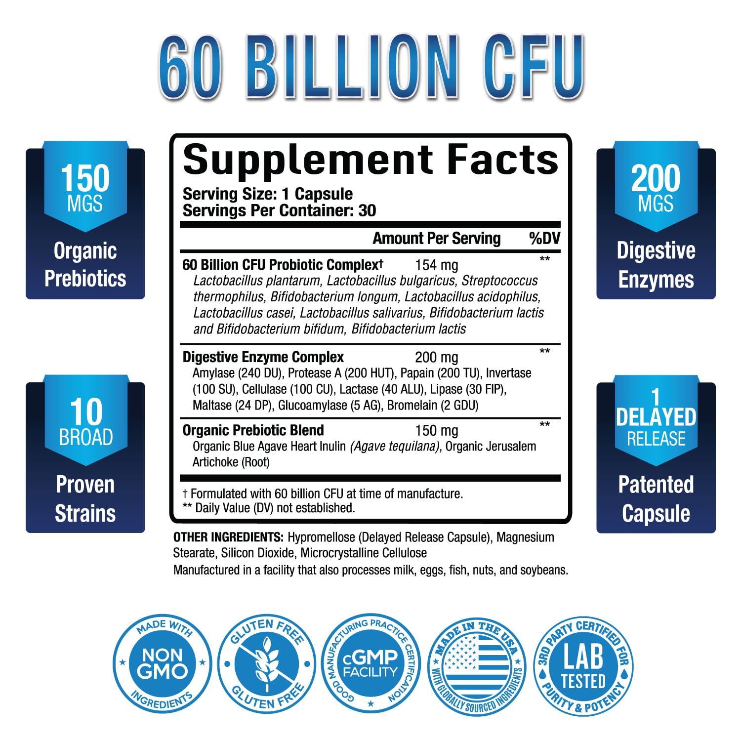 Purely Optimal Organic Prebiotics-Probiotics bottle fuels beneficial bacteria.