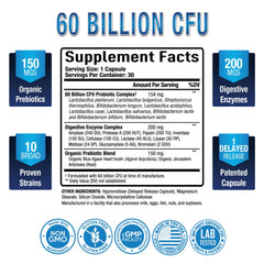 Purely Optimal Organic Prebiotics-Probiotics bottle fuels beneficial bacteria.