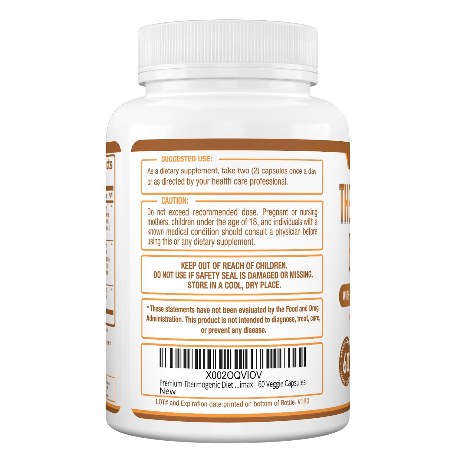 Purely Optimal Thermogenic TeaCrine energy support close-up.