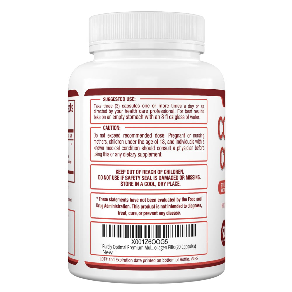 Purely Optimal third-party testing label emphasizing safety and quality.