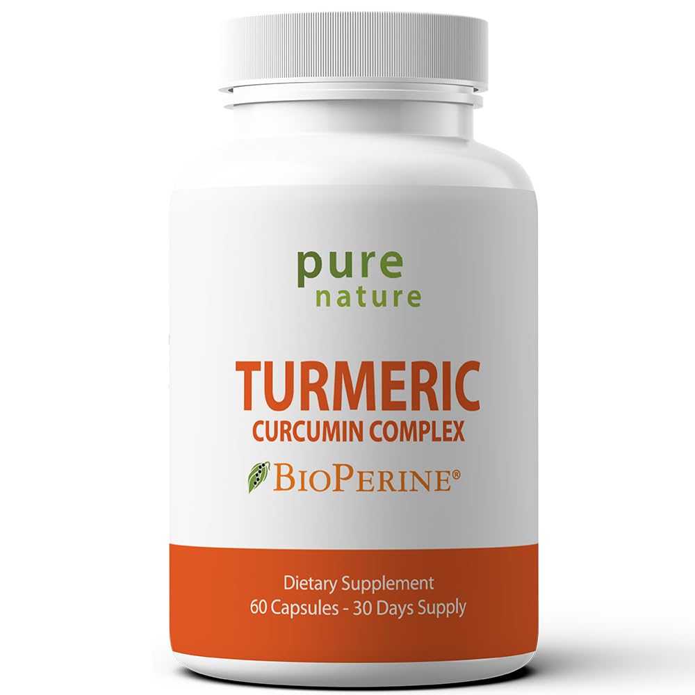 PureNature Plus Turmeric Curcumin bottle front for daily wellness rituals