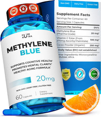 PureNutra methylene blue capsules in a foil pack highlighting pharmaceutical-grade focus support