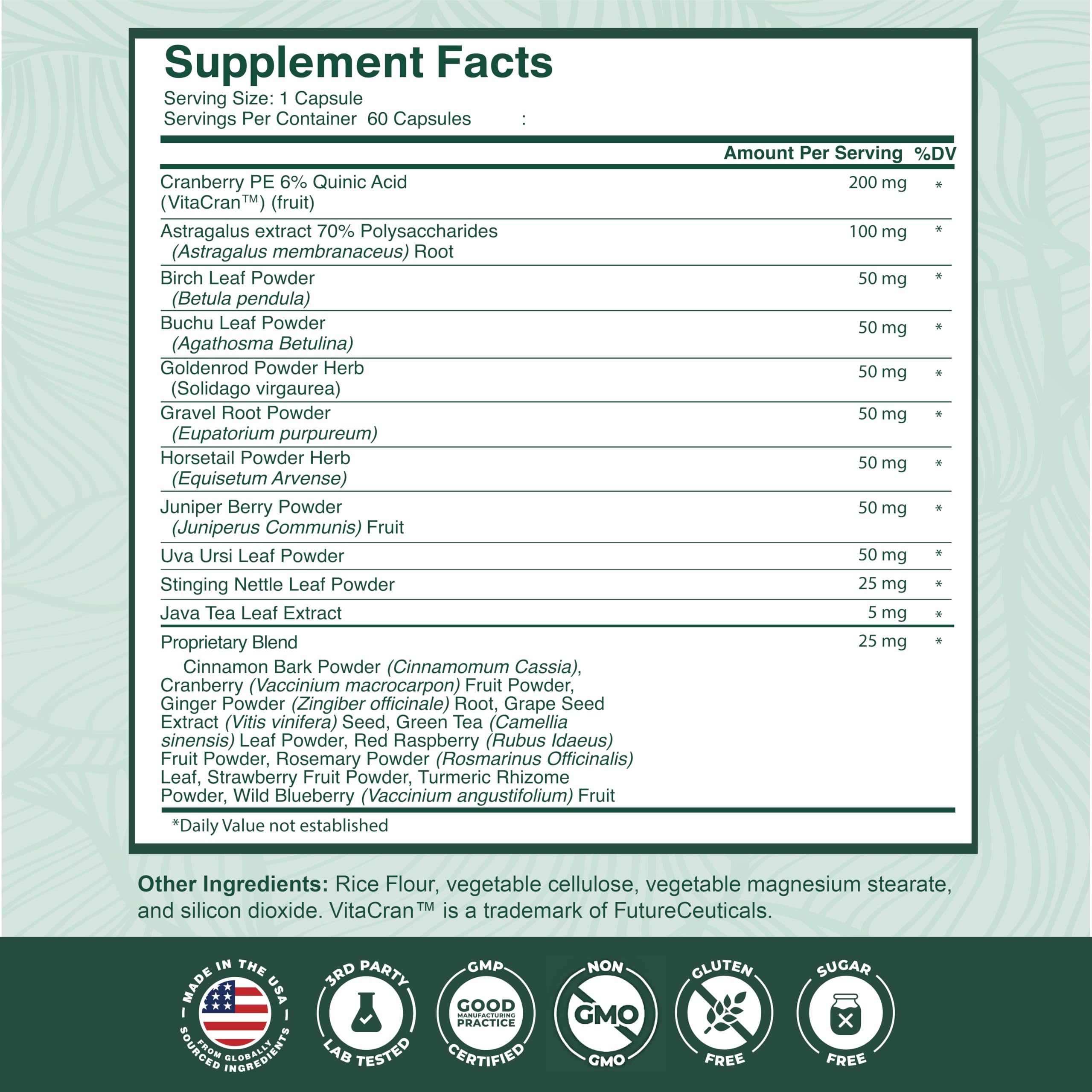 PurePremium Kidney Support lab-tested seal visible on packaging for quality.