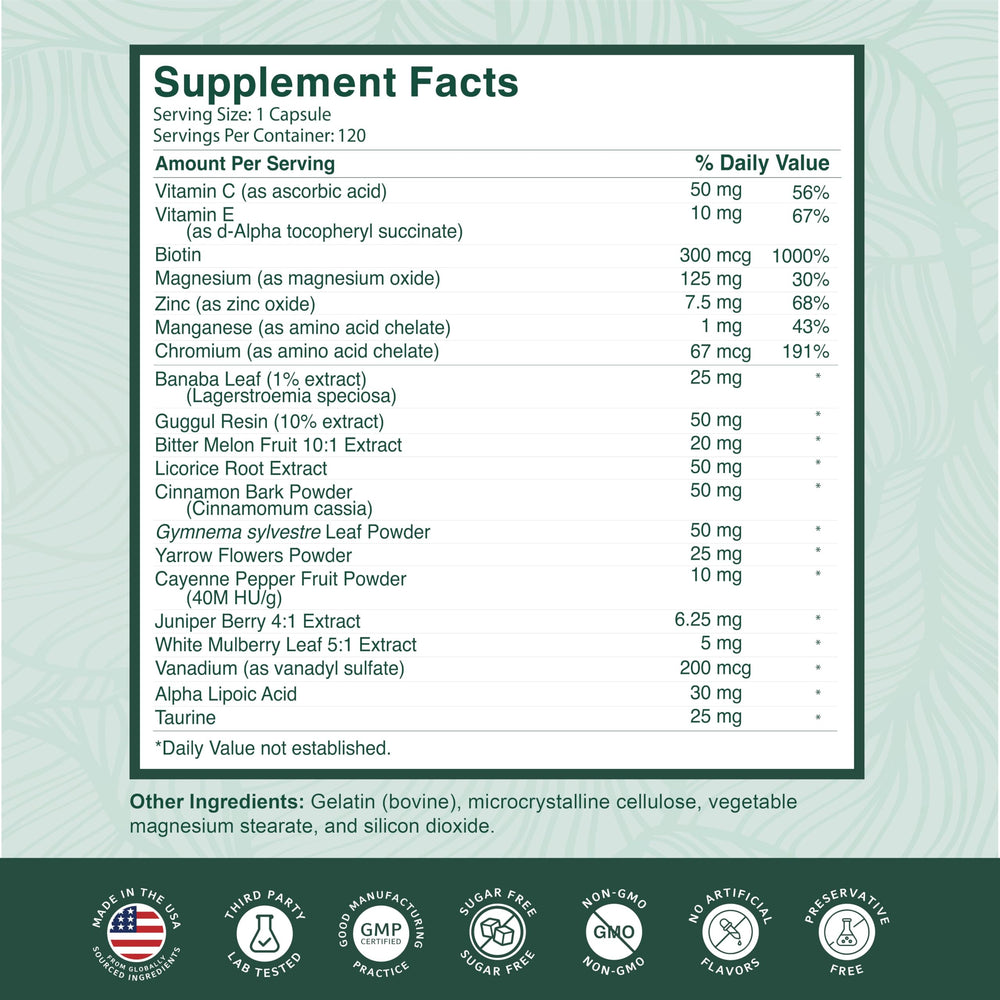 PurePremium mulberry leaf visual represents botanicals in the supplement blend.