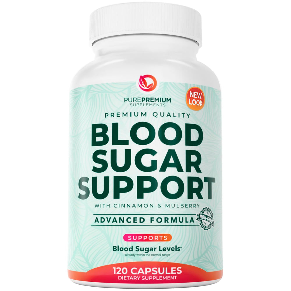 PurePremium Normal Blood Sugar bottle front, perfect for a simple daily supplement routine.