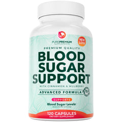 PurePremium Normal Blood Sugar bottle front, perfect for a simple daily supplement routine.