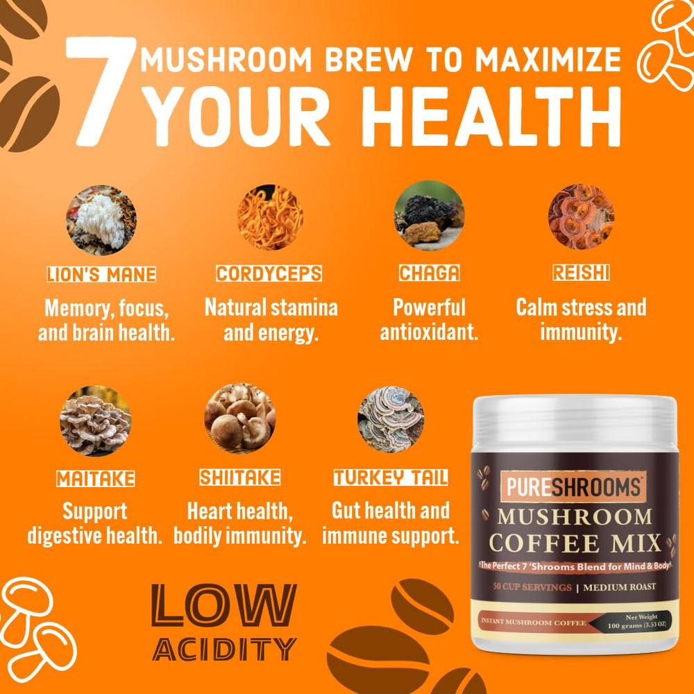 PureShrooms organic mushroom blend close-up with fruiting bodies for consistent flavor