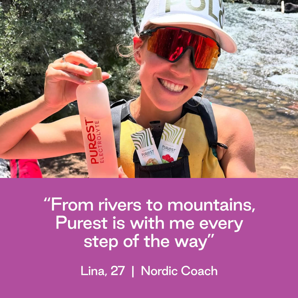 Purest Electrolyte natural passion cherry flavor with no added sugar