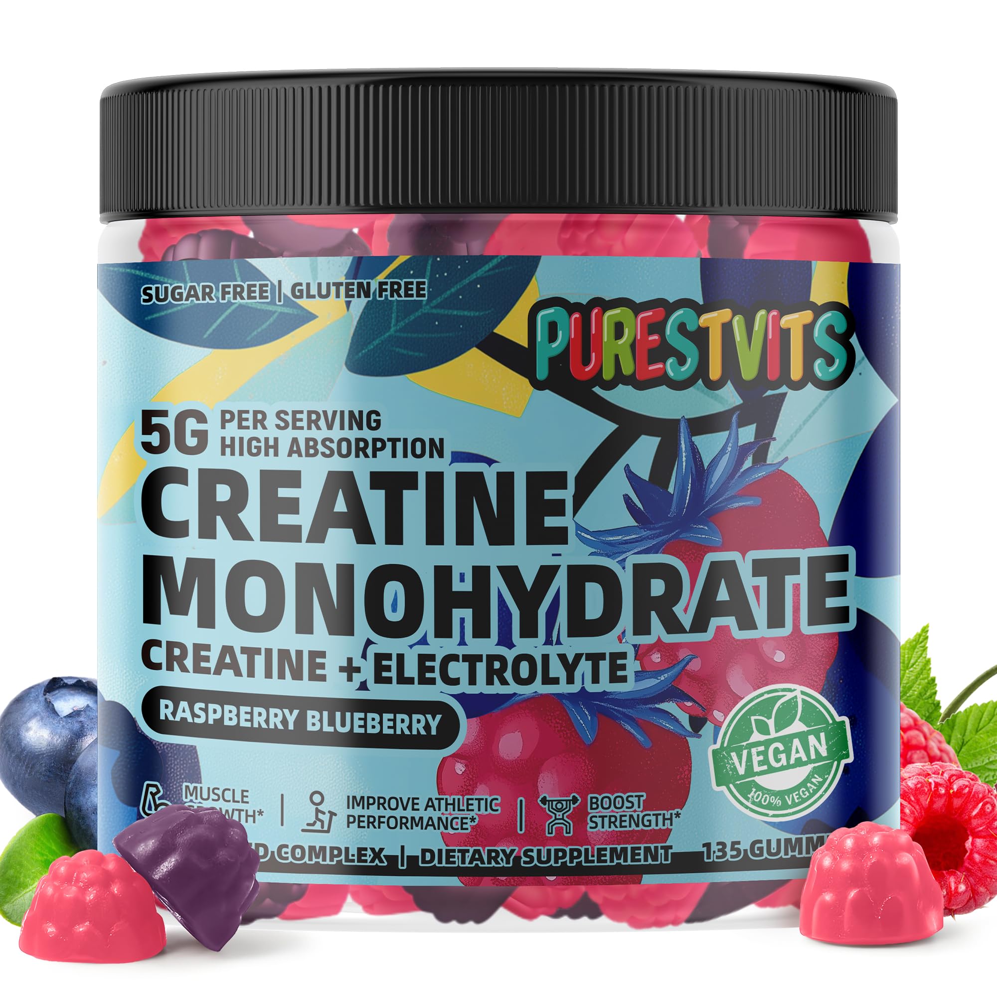 PURESTVITS Creatine Gummy GMP certified factory label