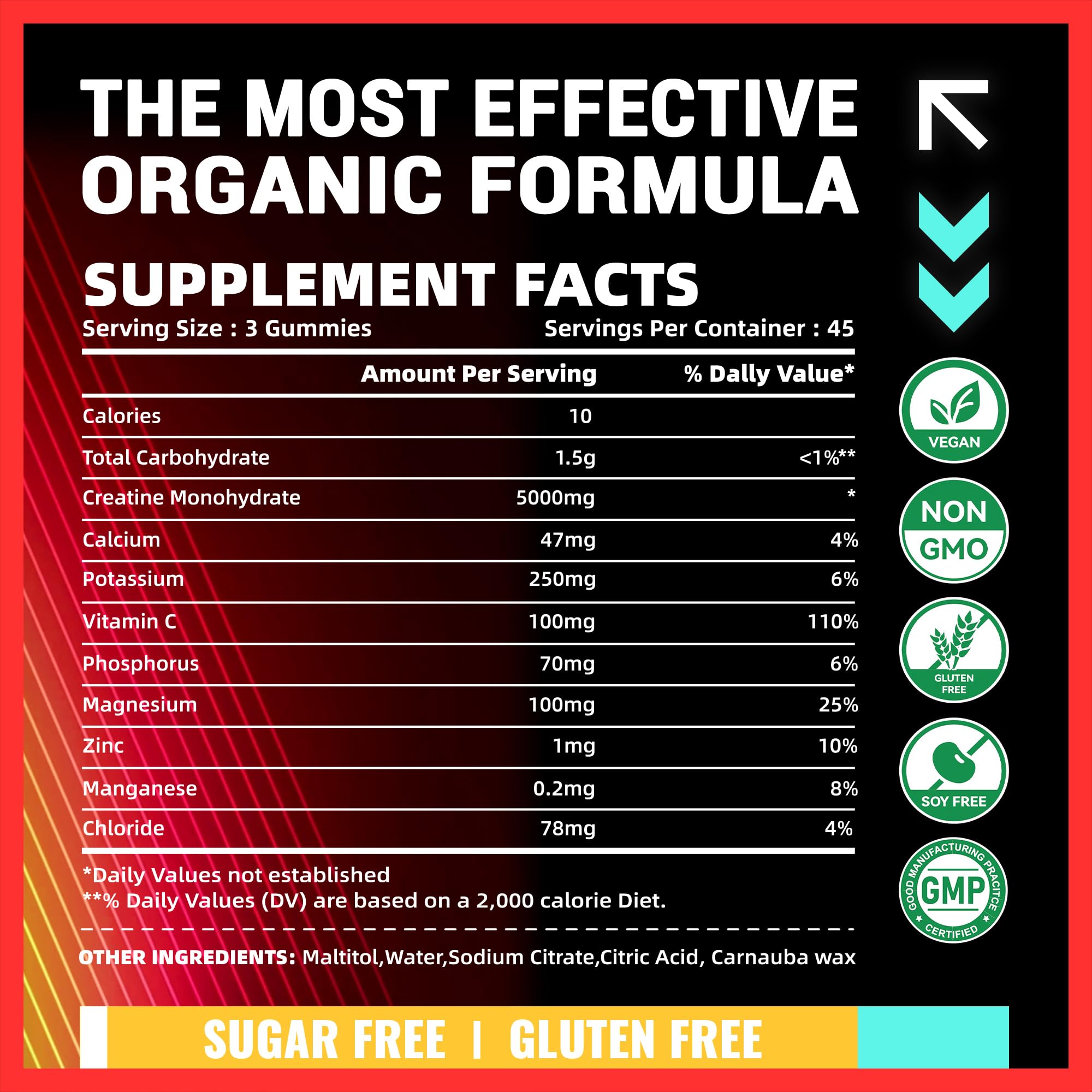 PURESTVITS NSF-certified label demonstrates quality and safety assurance.