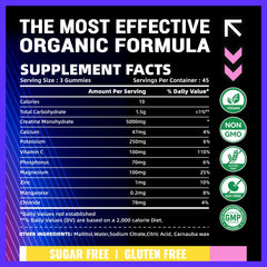 PURESTVITS vegan gummies close-up showcasing sugar-free formula for athletes
