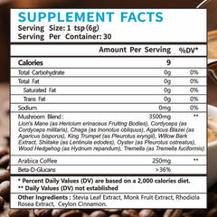 Steaming cup of Pureverve Mushroom Coffee showing smooth, low-acid profile