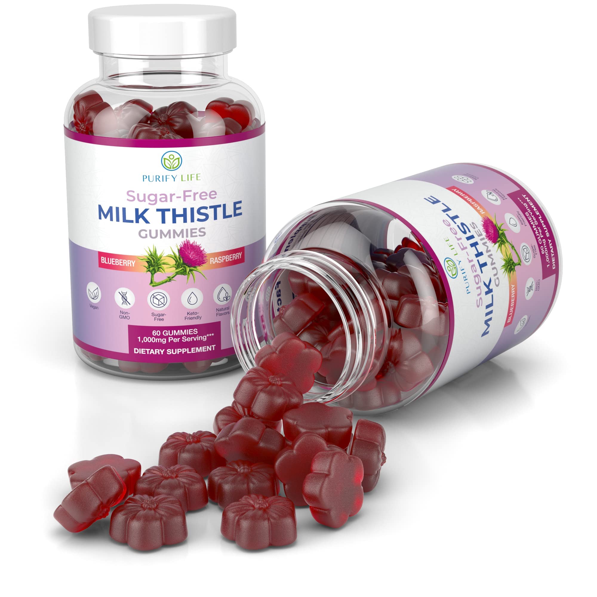 Purify Life 90-day promise badge on product packaging