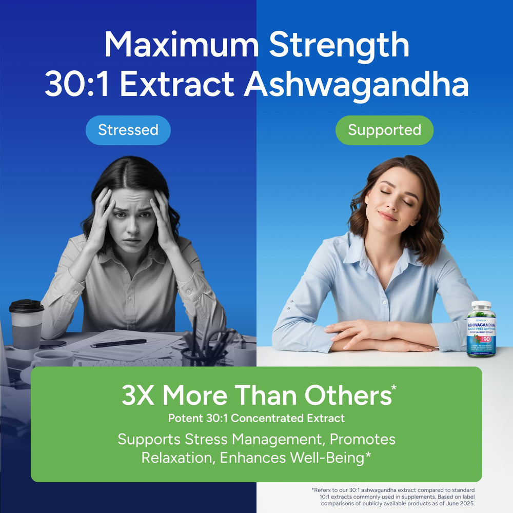 Purify Life ashwagandha gummies label highlights 30:1 extract and withanolides