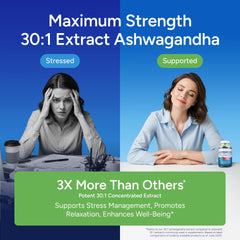 Purify Life ashwagandha gummies label highlights 30:1 extract and withanolides
