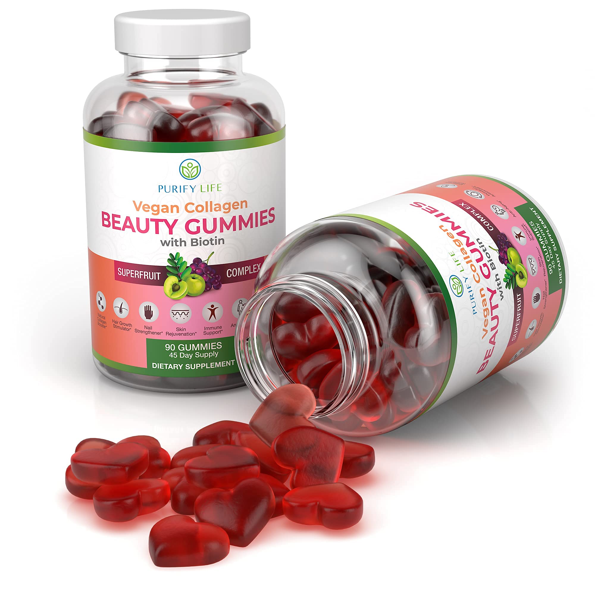 Purify Life biotin resveratrol vitamins bottle supports daily multivitamin use.