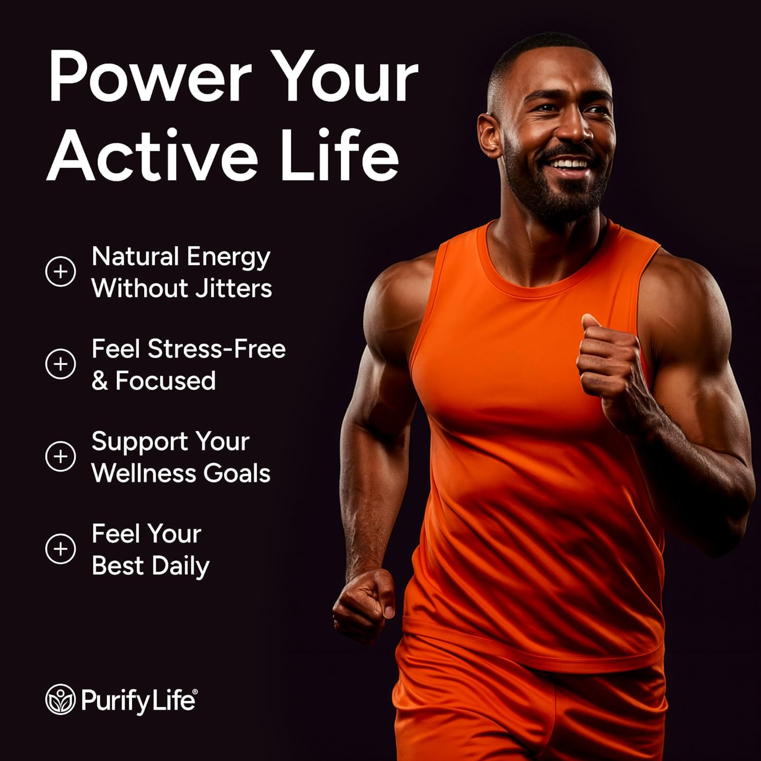 Purify Life Shilajit gummies ingredient panel highlights 20% fulvic acid content.