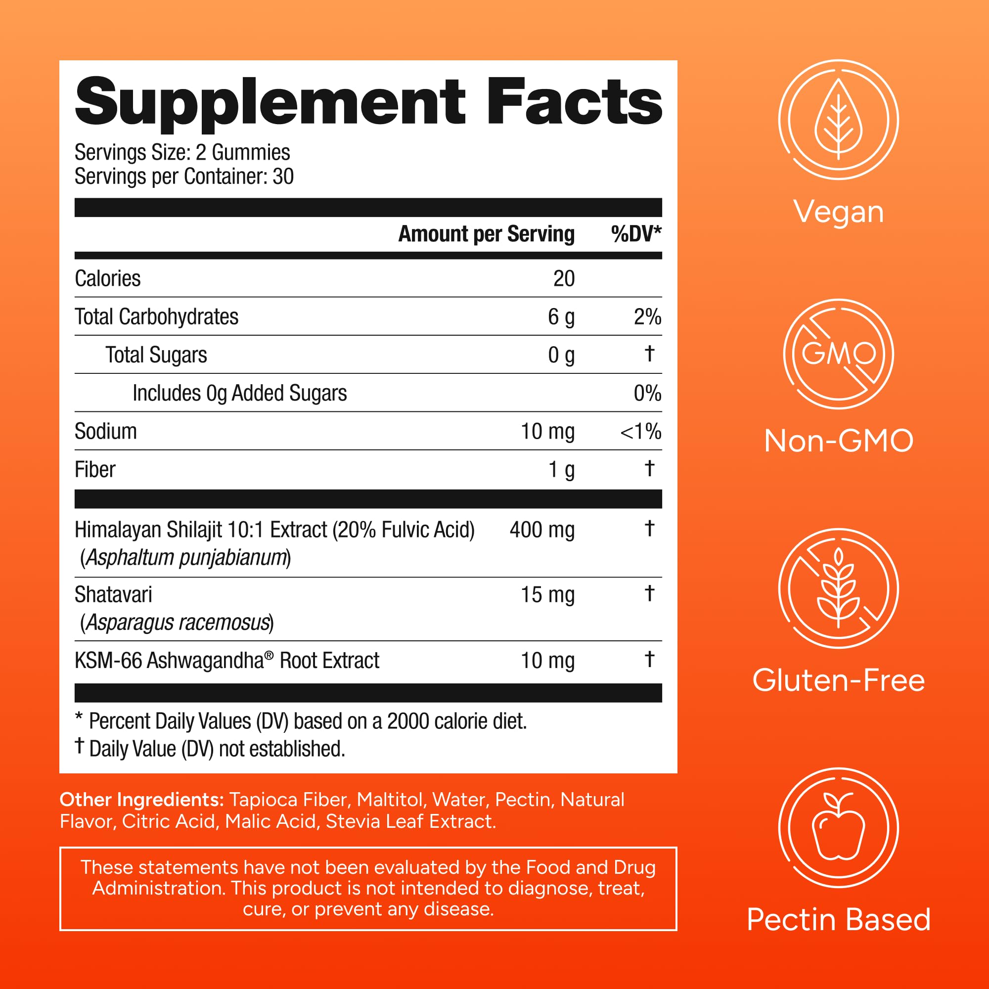 Purify Life Shilajit gummies USA-made packaging signals quality and safety.
