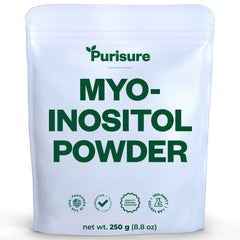 Purisure Inositol Powder 250g tub ready for daily energy and focus support.